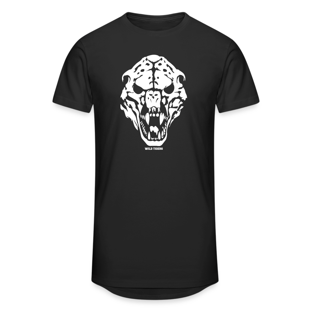 Wild Tiger Skull  Urban Longshirt - Schwarz