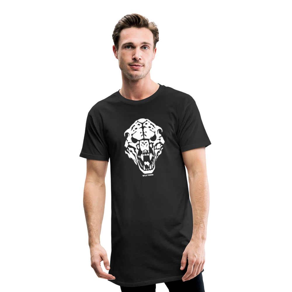 Wild Tiger Skull  Urban Longshirt - Schwarz