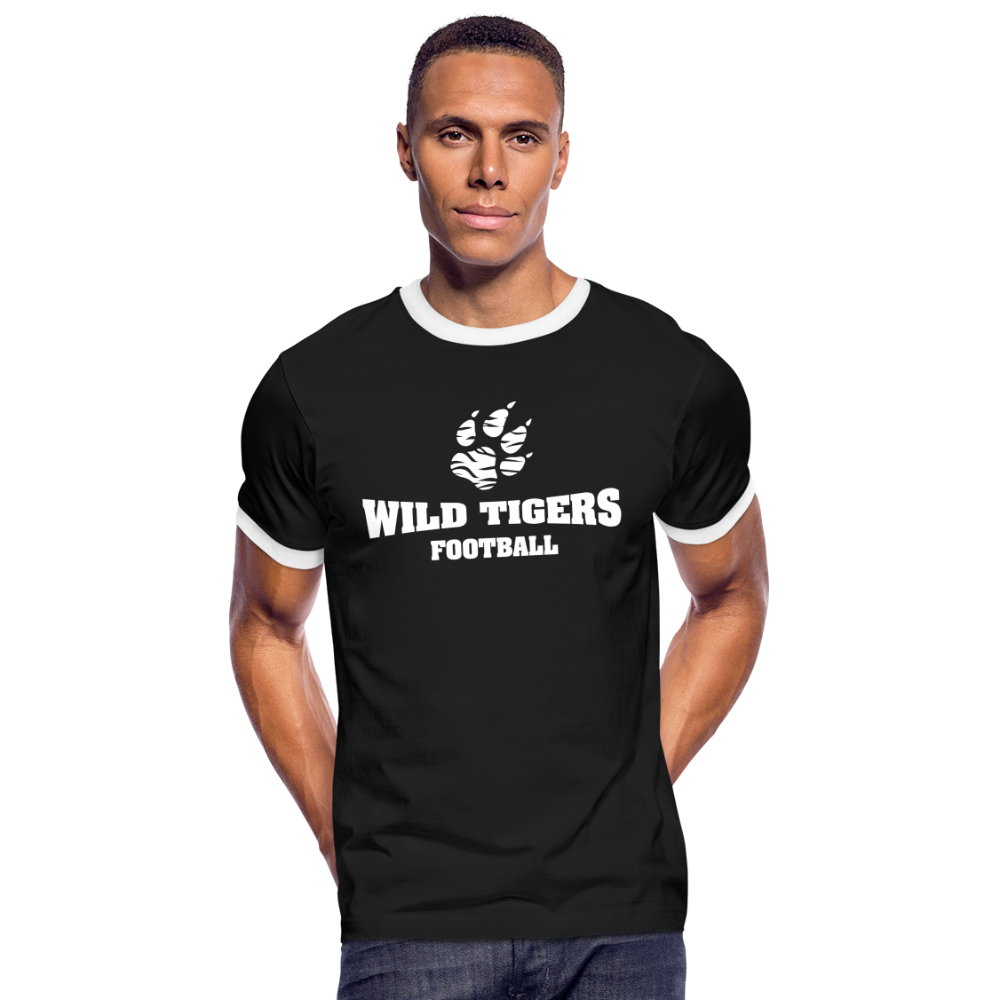 Wild Tigers Kontrast-T-Shirt 2.0 - Schwarz/Weiß