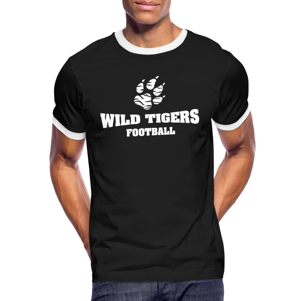 Wild Tigers Kontrast-T-Shirt 2.0 - Schwarz/Weiß