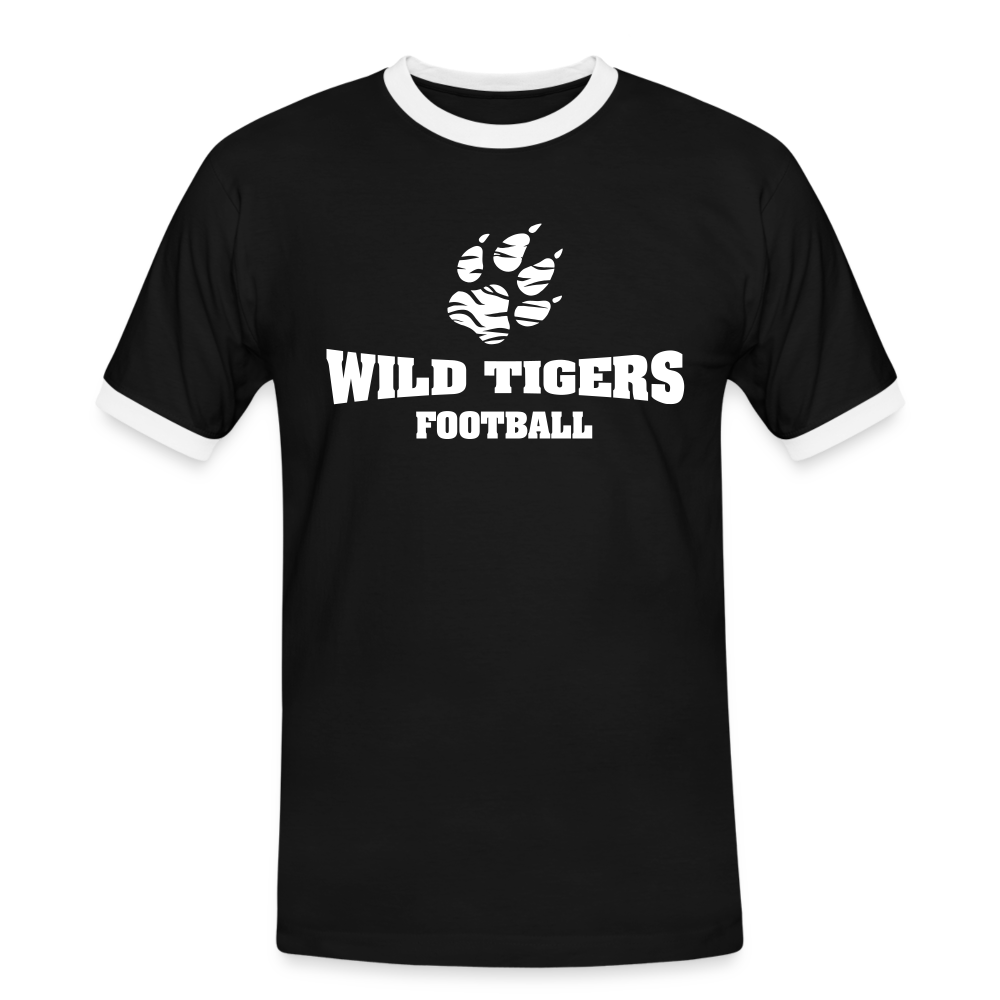 Wild Tigers Kontrast-T-Shirt 2.0 - Schwarz/Weiß