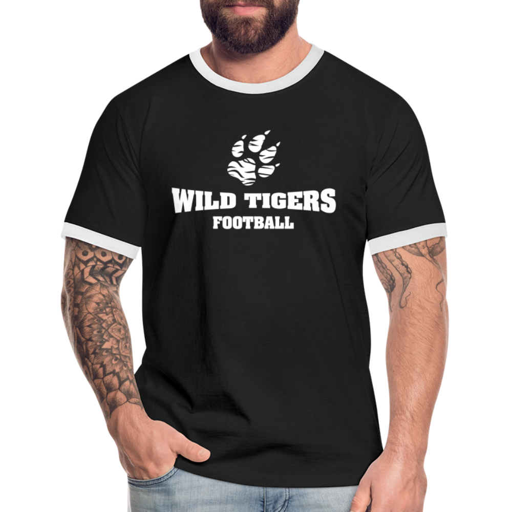 Wild Tigers Kontrast-T-Shirt 2.0 - Schwarz/Weiß