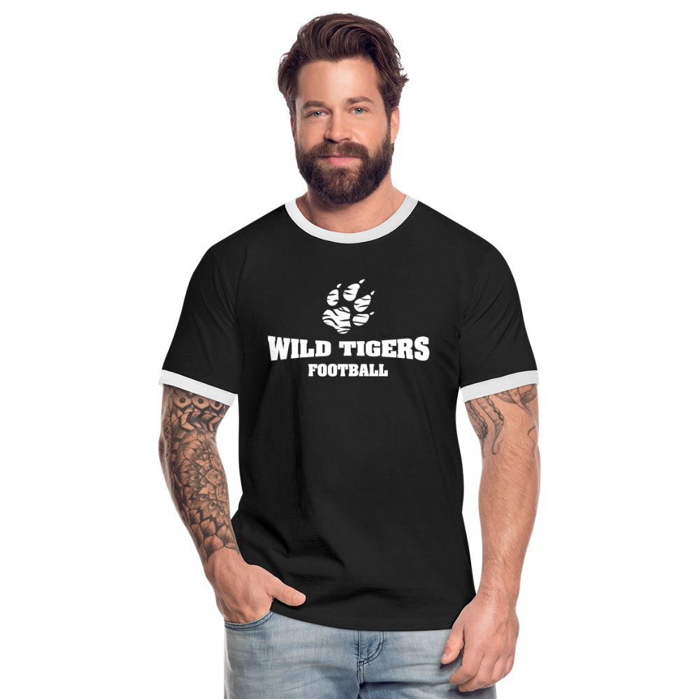 Wild Tigers Kontrast-T-Shirt 2.0 - Schwarz/Weiß