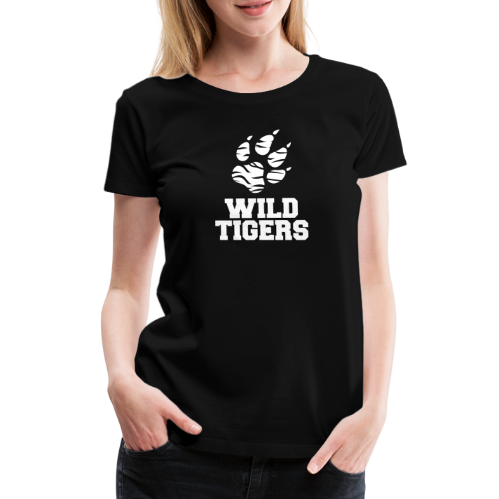 Frauen Premium T-Shirt Wild Tigers - Schwarz