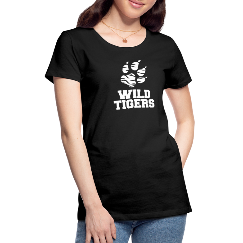 Frauen Premium T-Shirt Wild Tigers - Schwarz