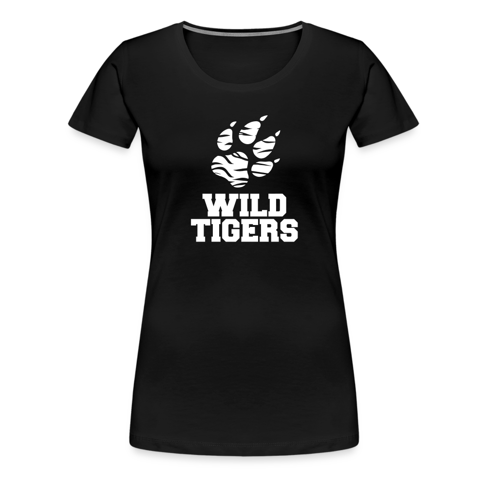 Frauen Premium T-Shirt Wild Tigers - Schwarz