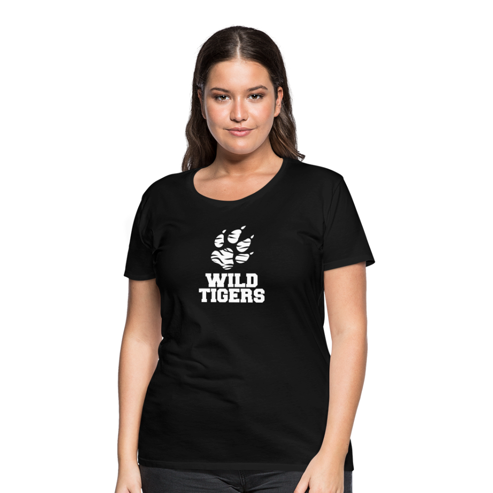 Frauen Premium T-Shirt Wild Tigers - Schwarz