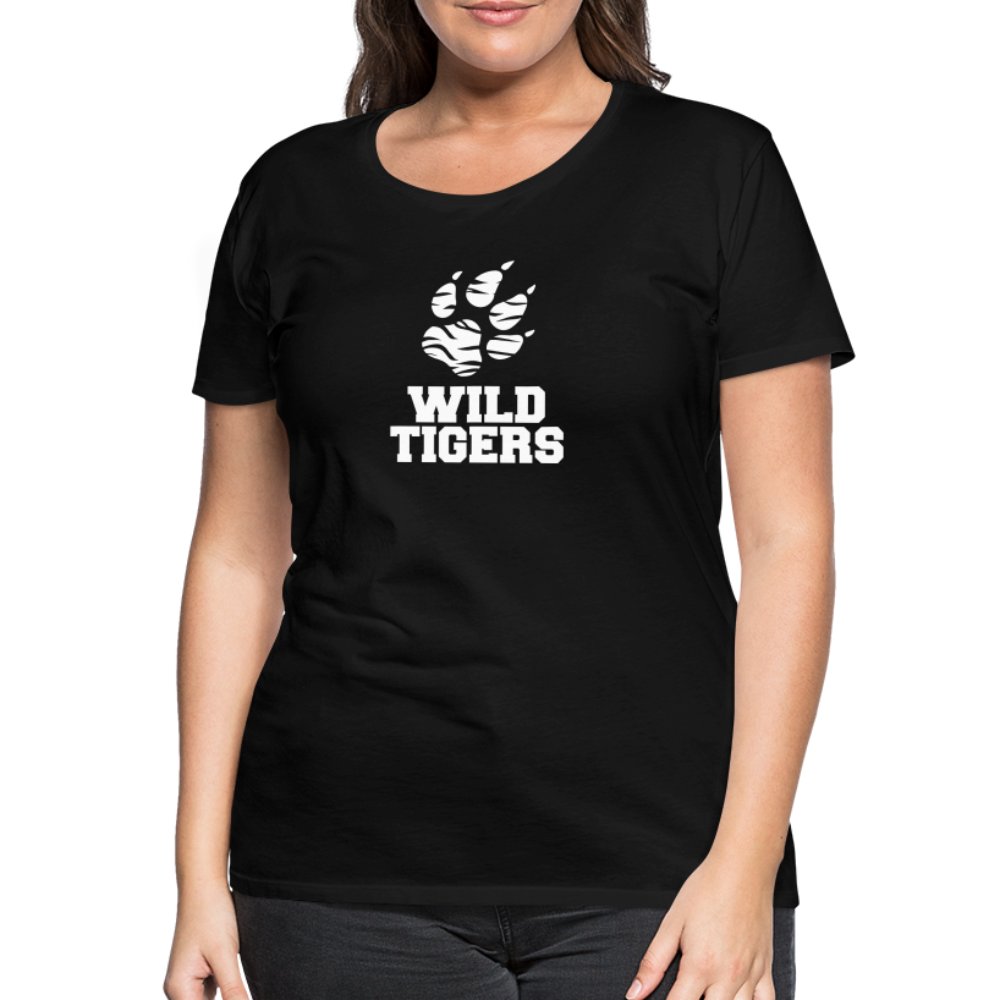 Frauen Premium T-Shirt Wild Tigers - Schwarz