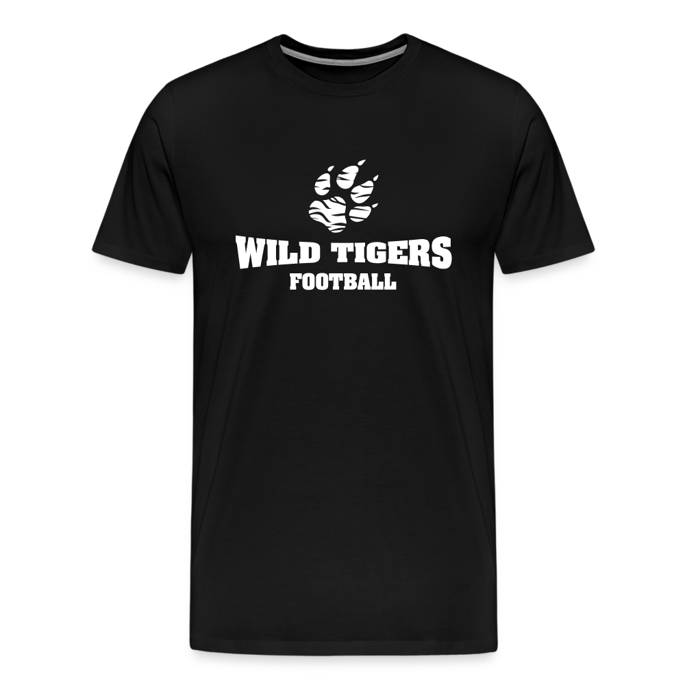 Männer Premium T-Shirt Wild Tigers Football - Schwarz