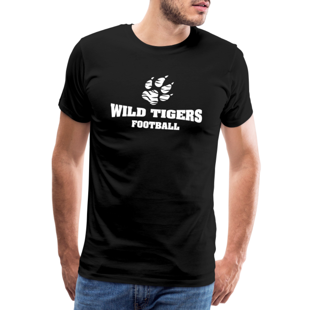 Männer Premium T-Shirt Wild Tigers Football - Schwarz