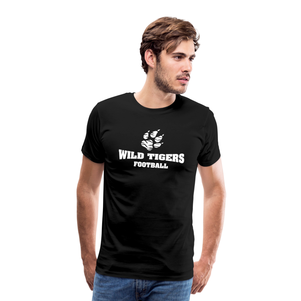 Männer Premium T-Shirt Wild Tigers Football - Schwarz