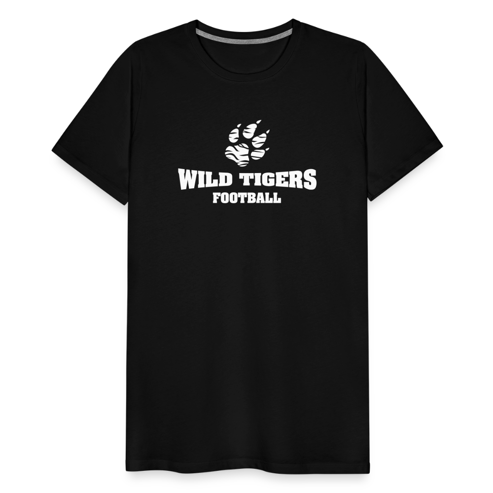 Männer Premium T-Shirt Wild Tigers Football - Schwarz