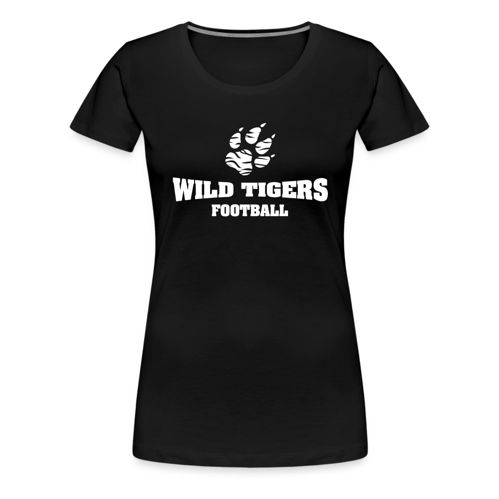 Frauen Premium T-Shirt Wild Tigers Football - Schwarz