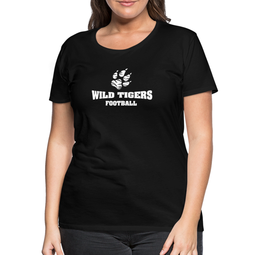 Frauen Premium T-Shirt Wild Tigers Football - Schwarz