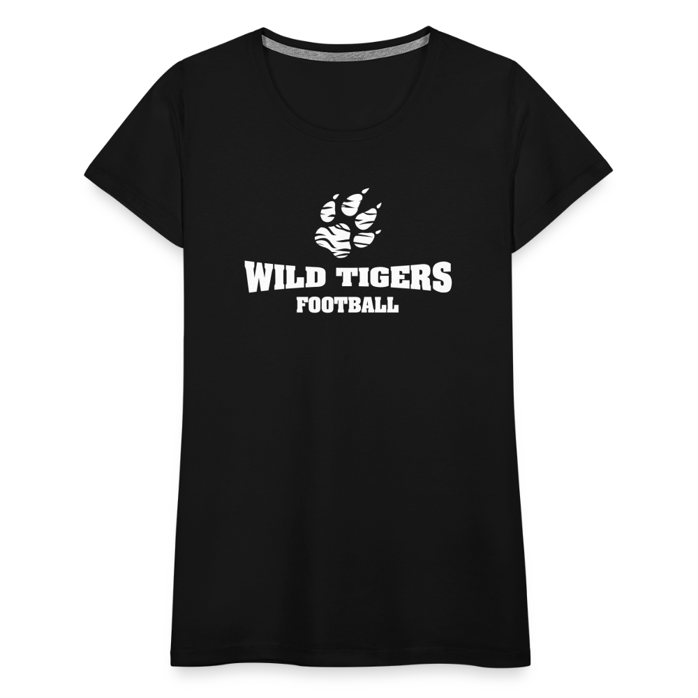 Frauen Premium T-Shirt Wild Tigers Football - Schwarz