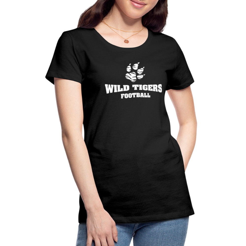 Frauen Premium T-Shirt Wild Tigers Football - Schwarz