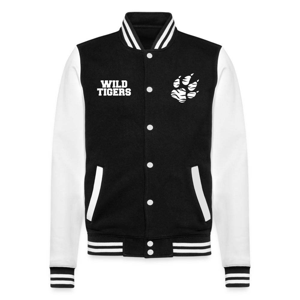 Wild Tigers College-Sweatjacke - Schwarz/Weiß