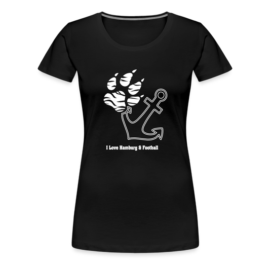 Frauen Premium T-Shirt Anker - Schwarz